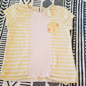 Matilda Jane Pink and Yellow Striped Top